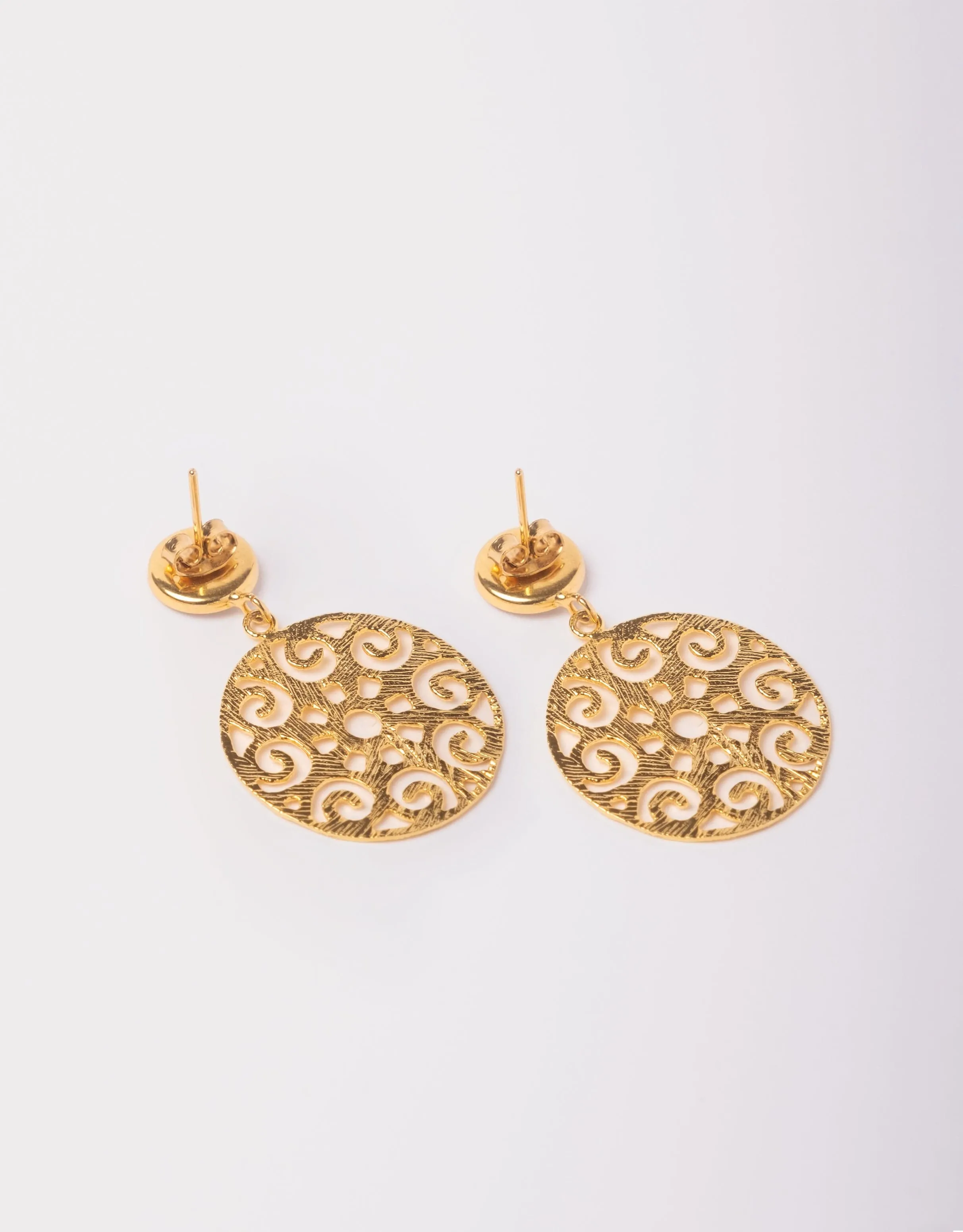 Grace 24ct Gold Plated Stud Earrings | Camel & Gold