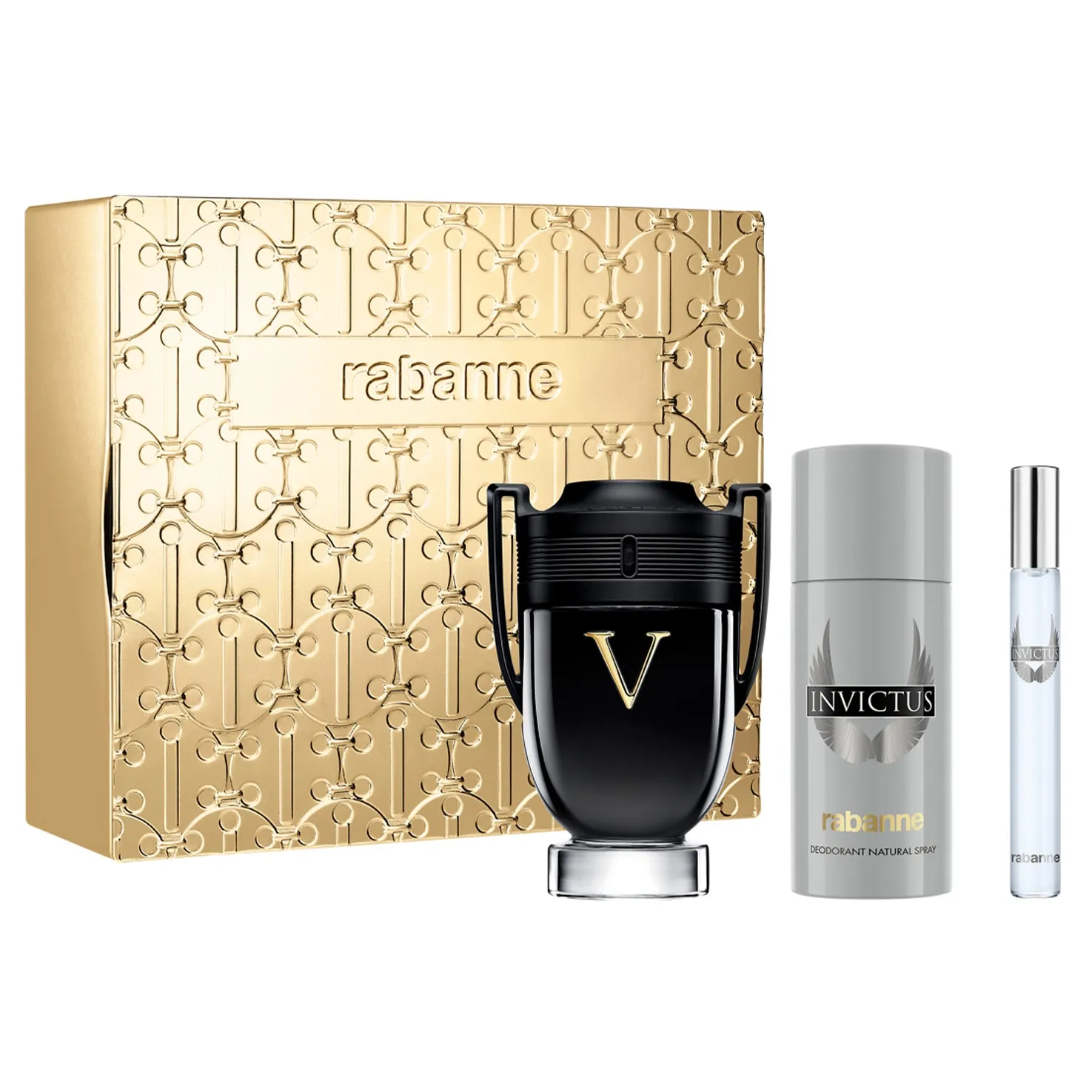 Invictus Victory by Paco Rabanne 100ml EDP 3 Piece Gift Set